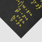 Einladung zur Aufkleber-Formel für Physik Seidenpapier (Ausschnitt)