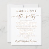 Einladung zur Aufnahme von Gold Script-Hochzeiten (Vorderseite)