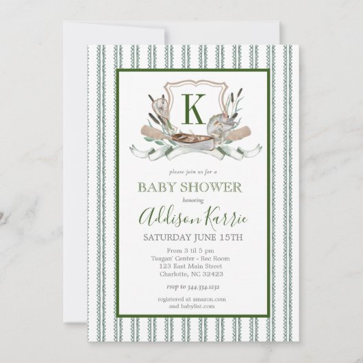 Einladung zur Baby-Dusche (Vorderseite)