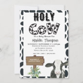 Einladung zur Baby-Dusche auf der Hütte (Vorderseite)