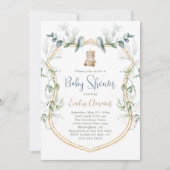 Einladung zur Baby-Dusche "Boy Bear" (Vorderseite)