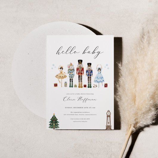 Einladung zur Baby-Dusche Classic Nutcracker im De