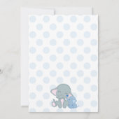 Einladung zur Baby-Dusche, Elephant-Babydusche (Rückseite)
