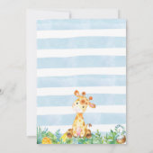 Einladung zur Baby-Dusche, Giraffe-Babydusche (Rückseite)