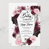 Einladung zur Baby-Dusche, Halloween-Baby-Dusche, (Vorne/Hinten)