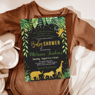 Einladung zur Baby-Dusche, Jungle Baby-Dusche