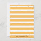 Einladung zur Baby-Dusche mit gelbem Bären (Rückseite)