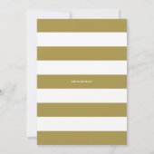 Einladung zur Baby-Dusche mit Goldhandschrift (Rückseite)