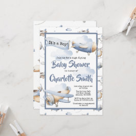 Einladung zur Baby-Dusche von Airplane