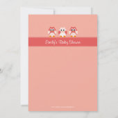 Einladung zur Baby-Dusche von Owl Girl (Rückseite)