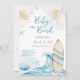 Einladung zur Baby-Party im Boho-Stil für einen kl