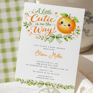 Einladung zur Baby-Party Little Cutie Citrus