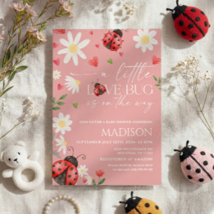 Einladung zur Baby-Party "Love Bug"