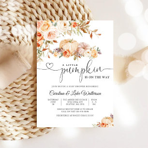 Einladung zur Baby-Party mit Herbst-Pumpkin-Thema