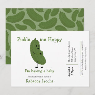 Einladung zur Baby-Party: Pickle me Happy
