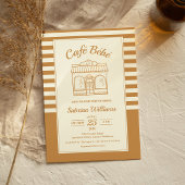 Einladung zur Baby Shower CAFÉ BÉBÉ