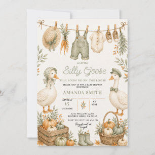 Einladung zur Baby Shower 'Fall Silly Goose' in Sa
