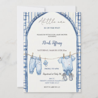 Einladung zur Baby Shower für den kleinen Mann, ru