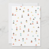 Einladung zur Baby- und Arrow-Dusche (Rückseite)