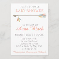 Einladung zur Baby- und Arrow-Dusche