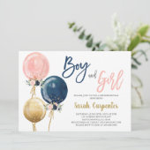 Einladung zur Baby- und Mädchendusche (Stehend Vorderseite)