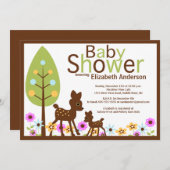 Einladung zur Babybettdusche (Vorne/Hinten)