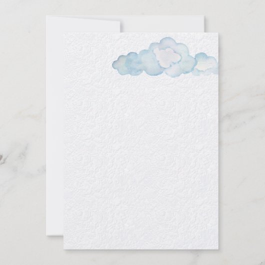 Einladung zur Babydusche (Rückseite)