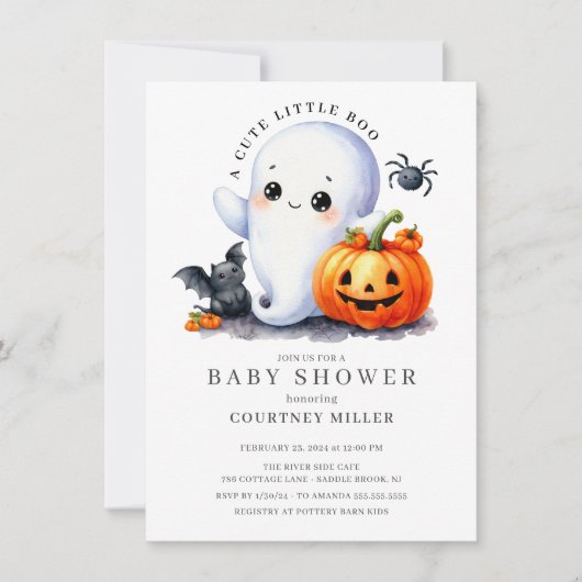 Einladung zur Babydusche (Vorderseite)