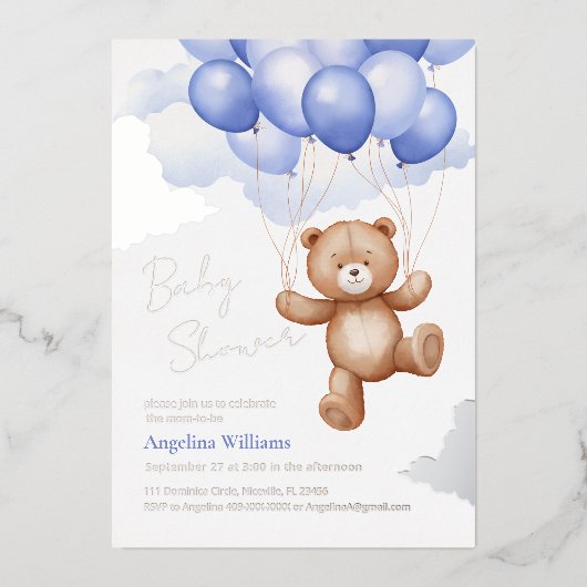 Einladung zur Babydusche (Vorderseite)