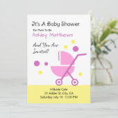 Einladung zur Babydusche (Stehend Vorderseite)