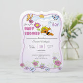 Einladung zur Babydusche (Stehend Vorderseite)