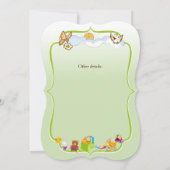 Einladung zur Babydusche (Rückseite)