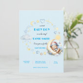 Einladung zur Babydusche (Stehend Vorderseite)