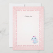 Einladung zur Babydusche, ein Junge (Rückseite)