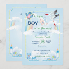 Einladung zur Babydusche, ein Junge