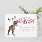 Einladung zur Babydusche, Einladung von Mädchen (Stehend Vorderseite)