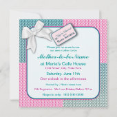 Einladung zur Babydusche - Geschenkwrap (Rückseite)