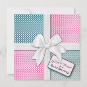 Einladung zur Babydusche - Geschenkwrap