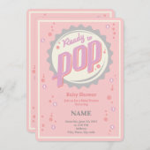 Einladung zur Babydusche (Mädchen) - Bereit zum Po (Vorne/Hinten)