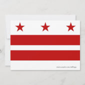 Einladung zur Babydusche mit Flagge von Washington (Rückseite)