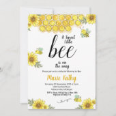 Einladung zur Babydusche Mommy-to-Bee (Vorderseite)