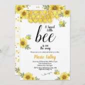 Einladung zur Babydusche Mommy-to-Bee (Vorne/Hinten)