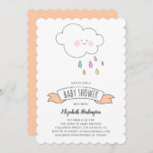 Einladung zur Babydusche. Pachy lustige Einladung. (Vorne/Hinten)