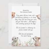 Einladung zur Babydusche - Personalisiertes Baby C (Rückseite)