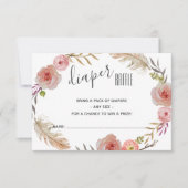 Einladung zur Babydusche von Boho (Vorderseite)