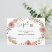 Einladung zur Babydusche von Boho (Stehend Vorderseite)