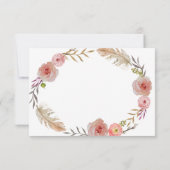 Einladung zur Babydusche von Boho (Rückseite)