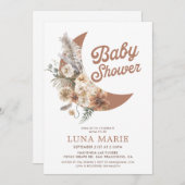 Einladung zur Babydusche von Boho Gender Neutral M (Vorne/Hinten)