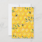 Einladung zur Babydusche von Mama zu Biene (Rückseite)