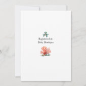 Einladung zur Babydusche zum Thema Ozean (Rückseite)